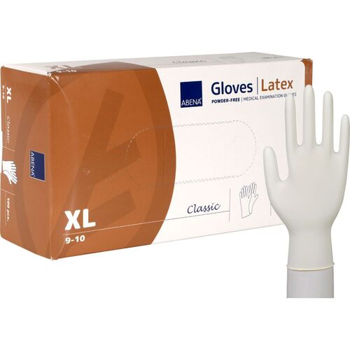 Rukavice  vyšetřovací Latex XL, nepudrované